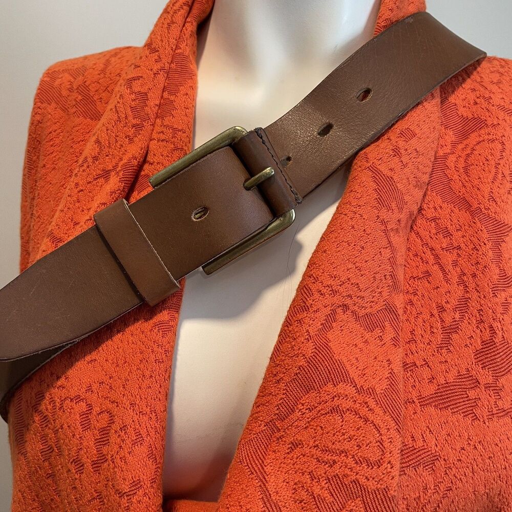 Timberland Men's Classic Everyday Brown Genuine Leather Belt Size 36